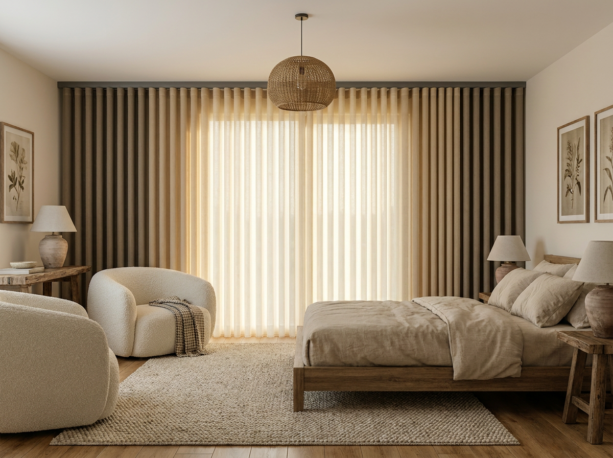 Toprak Zarafeti — Taupe · Krem · Vizon Lens Perde